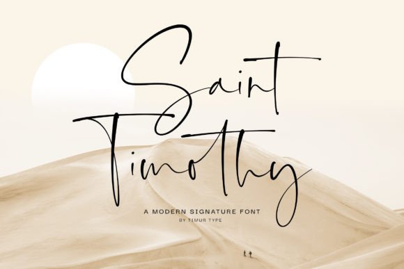 Saint Timothy Script & Handwritten Font By Timur type