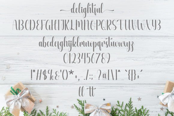 Delightful Font - Preview 5