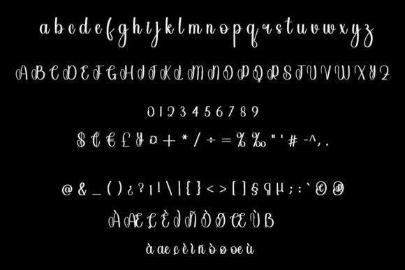 Burgundy Font - Preview 4