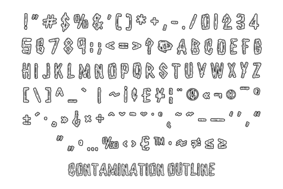 Contamination Font - Preview 2