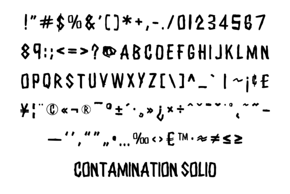 Contamination Font - Preview 3