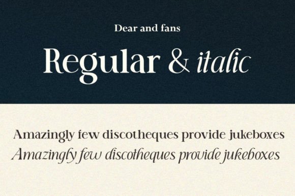 Dear and Fans Font - Preview 4