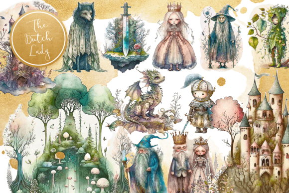 Nordic Spring Garden Clipart Set Graphic by daphnepopuliers · Creative ...