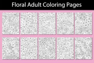Floral Coloring Book Bundle 10 Page 2 Graphic by siatia · Creative Fabrica