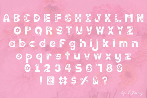 Floral Font - Preview 1
