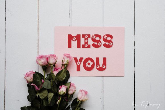 Floral Font - Preview 4