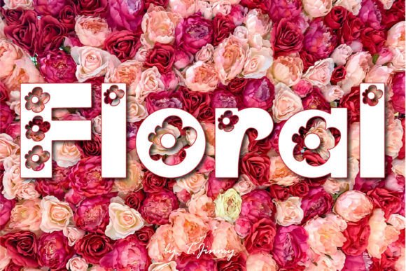 Floral Font - Preview 6