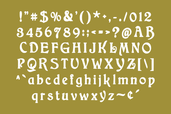 Grizzly Font PNG with transparent background - Preview 2