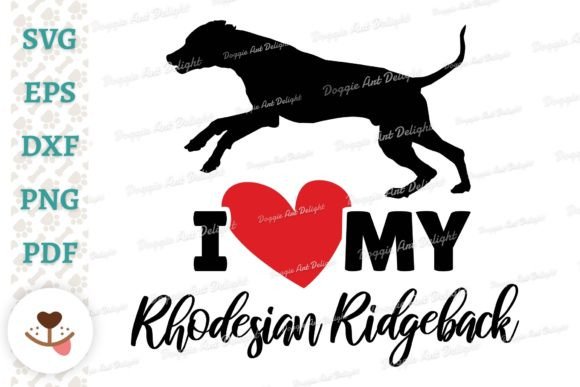 I Love My Golden Retriever Png Svg Dxf Graphic by Doggie Art Delight ...