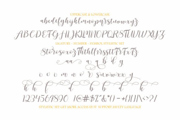 Parshell Font PNG with transparent background - Preview 6