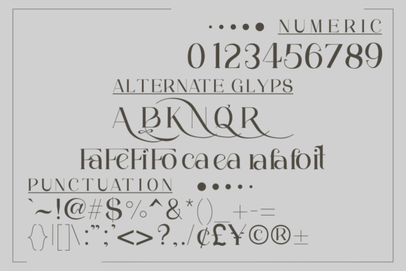 Ragam Luxury Font font preview - 6