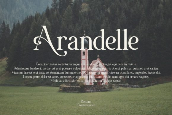 Rossena Font PNG with transparent background - Preview 1