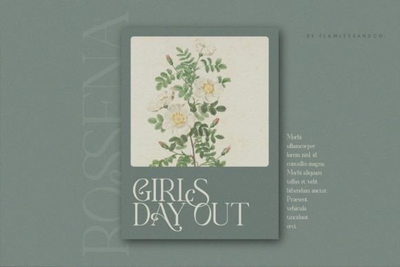 Rossena Font PNG with transparent background - Preview 6
