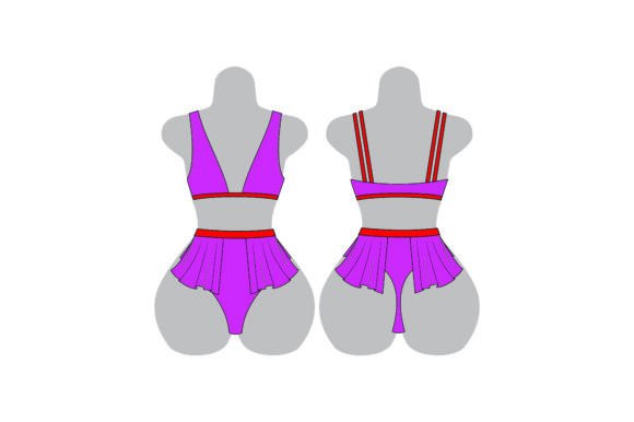 Striper Sewing Pattern-Style 017