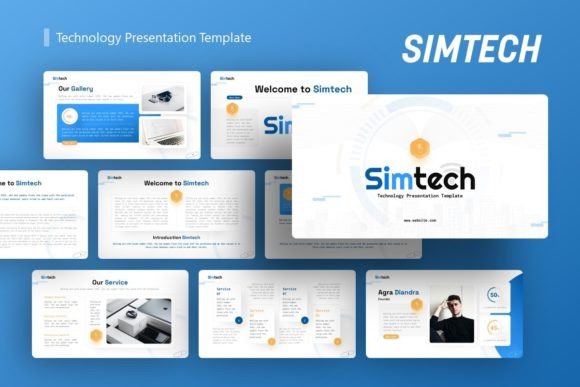 Preview of Technology Presentation - Simtech technology presentation template