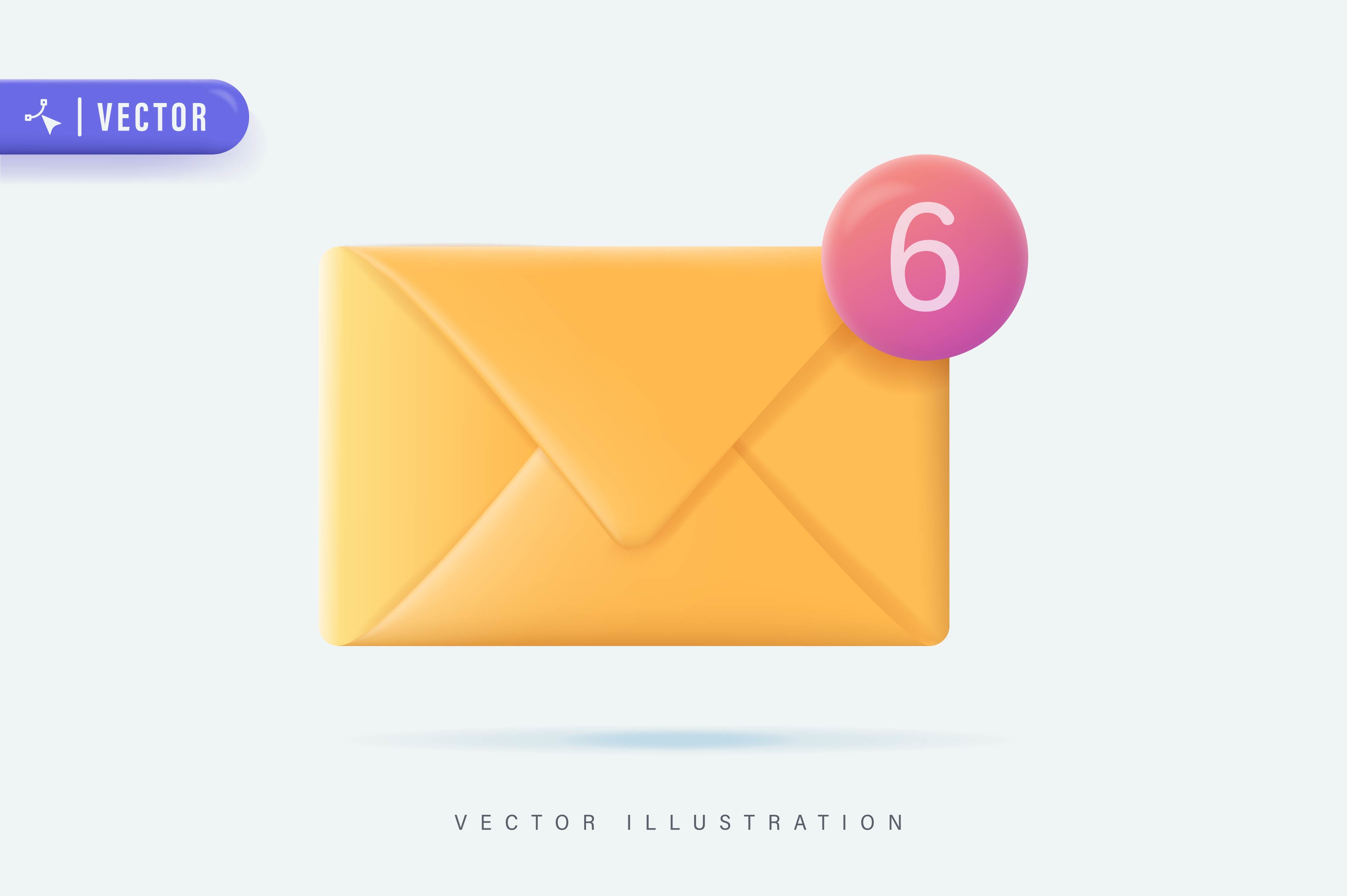 Message Graphics 3d 3D Realistic Message Illustration Graphic by Darwin Vectorian ...