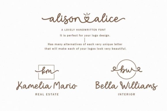 Alison Alice Font - Preview 1