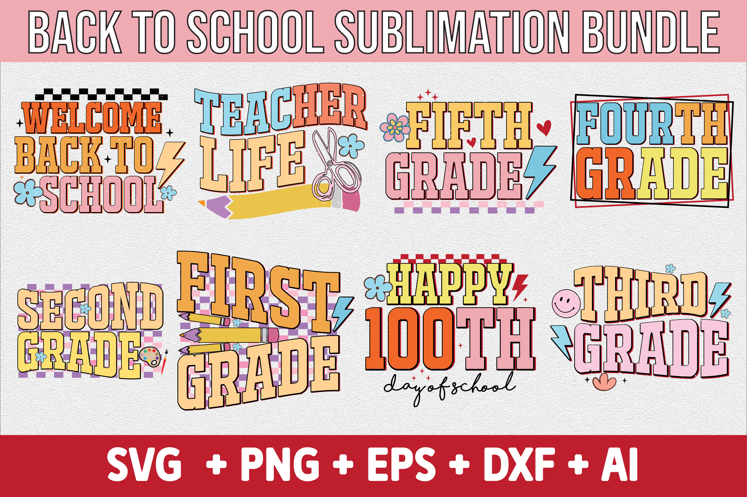 Back to School Bundle Graphic by Sublimation Design · Creative Fabrica