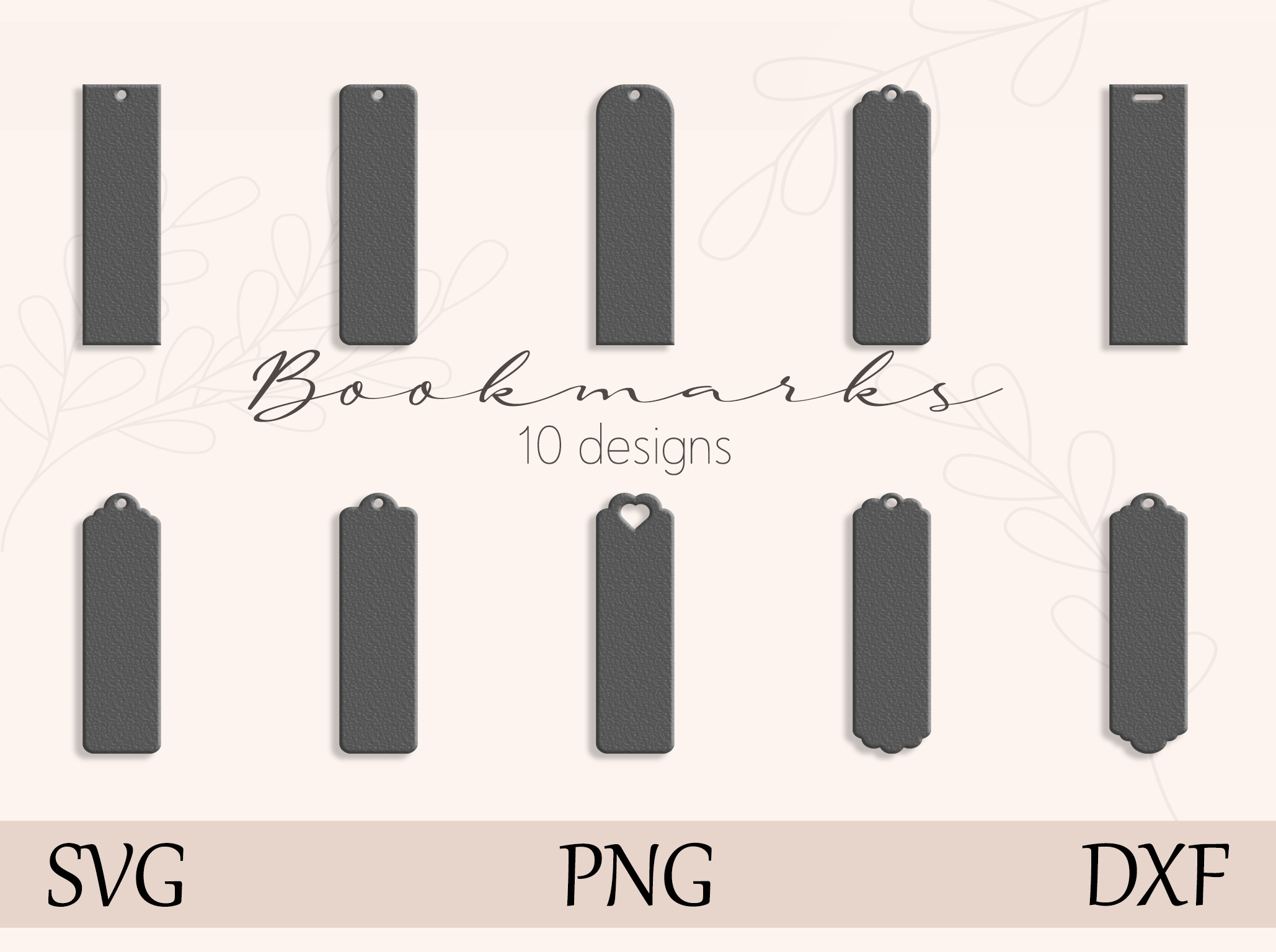 Bookmark Template SVG, Bookmark Label