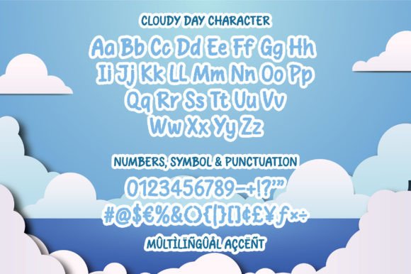 Cloudy Day Font - Preview 1