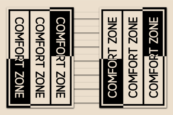 Comfort Zone Font PNG with transparent background - Preview 1