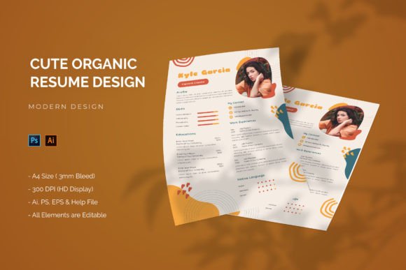 Cute Organic - Resume Template