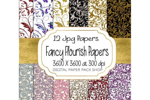 Elegant Ornamental Flourish Backgrounds