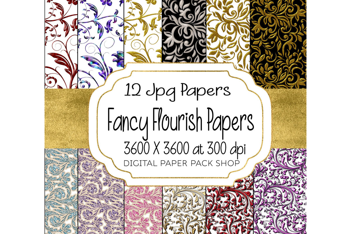 Elegant Ornamental Flourish Backgrounds