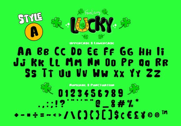 Felling Lucky Font - Preview 1