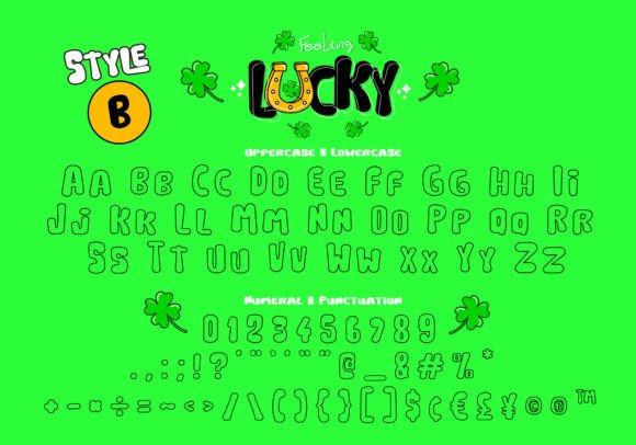 Felling Lucky Font - Preview 3