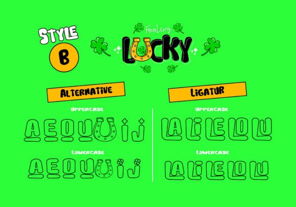 Felling Lucky Font - Preview 4