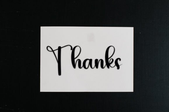 Gratitude Font PNG with transparent background - Preview 4