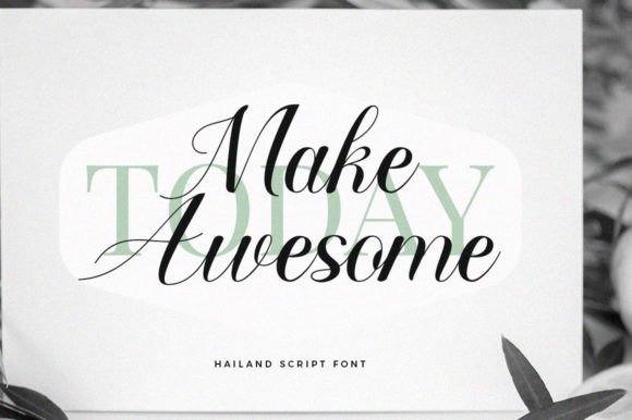 Hailand Font PNG with transparent background - Preview 3