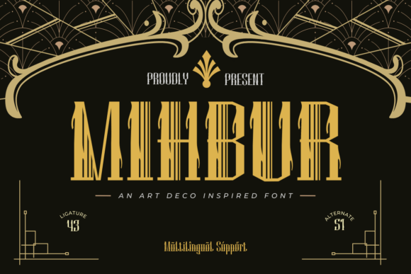 Mihbur Display Font By twinletter