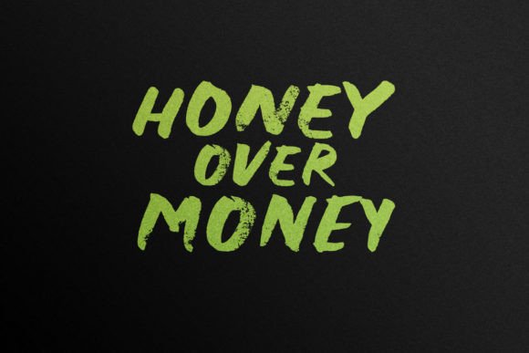 Natural Rough Font PNG with transparent background - Preview 2