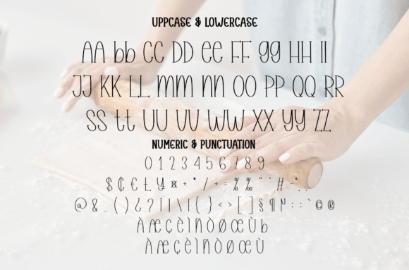 Pastry Dough Font font preview - 5