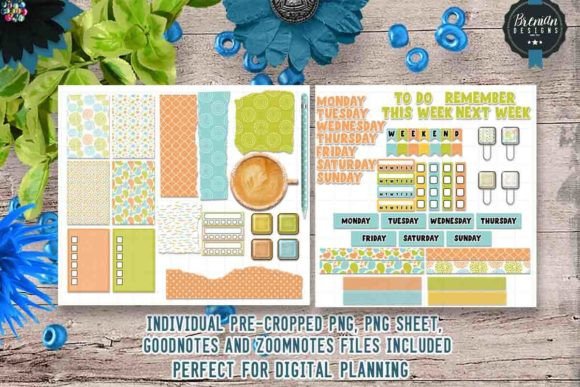 Playful Spring Digital Planner Stickers