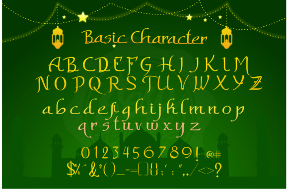 Ramadhan Mubarokan Font PNG with transparent background - Preview 1