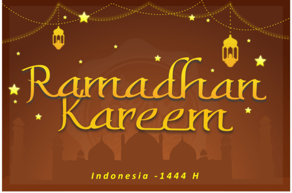 Ramadhan Mubarokan Font PNG with transparent background - Preview 3