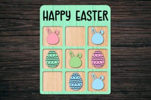 Easter Tic Tac Toe Laser Cut Svg Bundle · Creative Fabrica