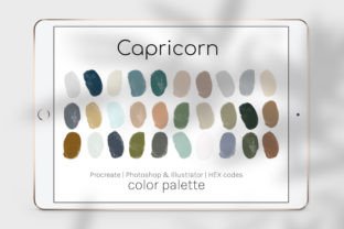 Capricorn Color Palette Graphic by thedigitaldoodle · Creative Fabrica