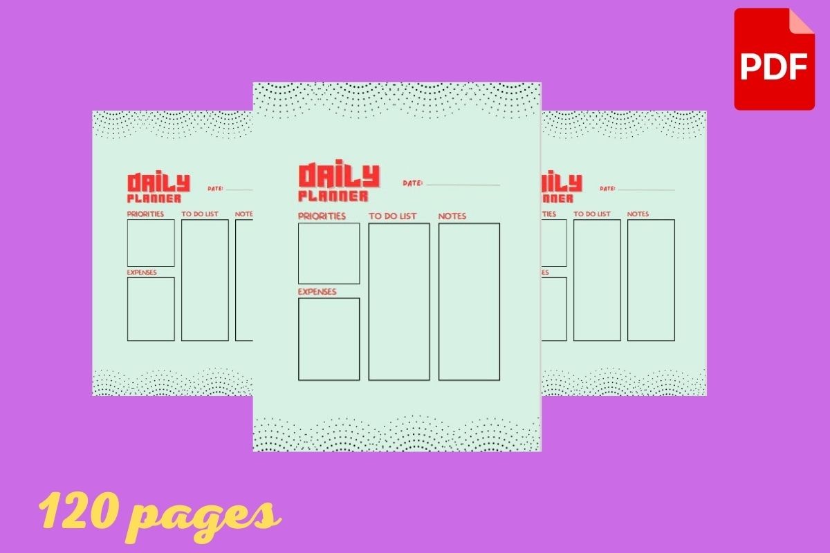 Daily Planner Graphic by super design · Creative Fabrica