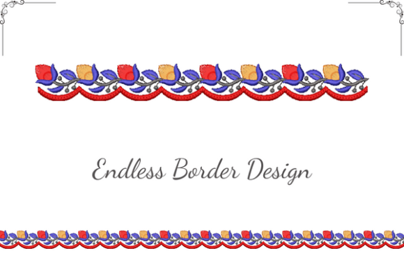Dynamic Floral Border