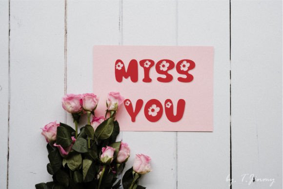 Flower Font - Preview 5