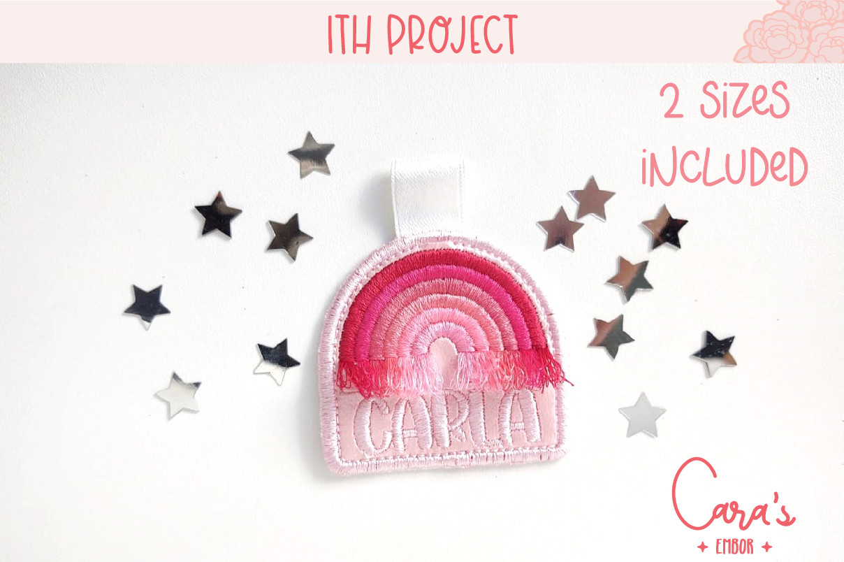 Fringe Rainbow Name Tag - ITH Project