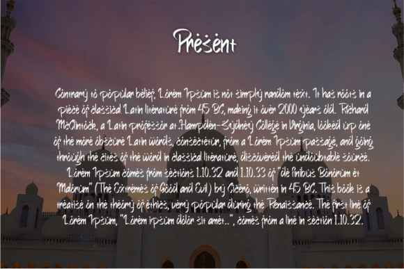 Islamic World Font PNG with transparent background - Preview 2