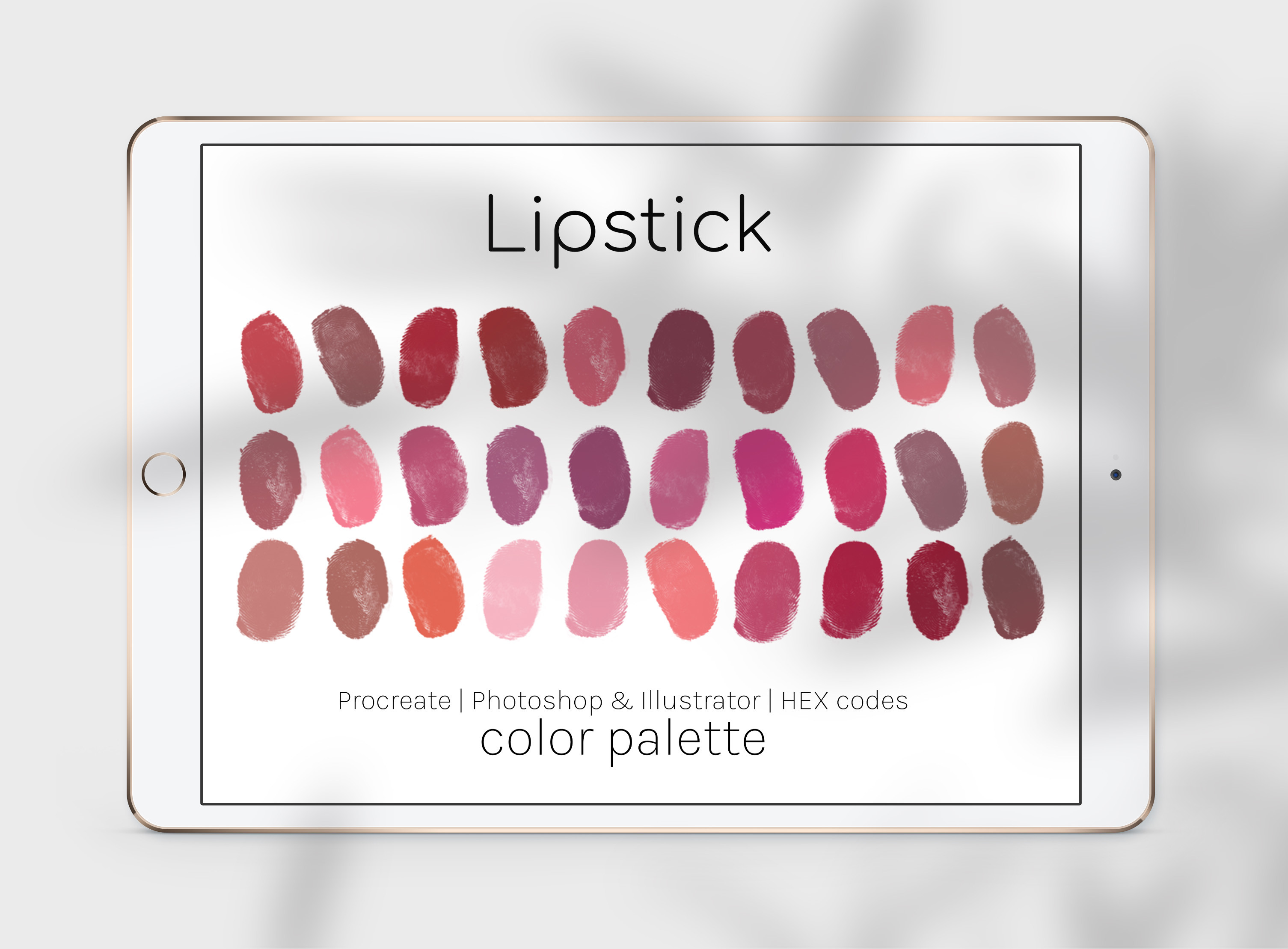 Lipstick Color Palette Graphic by thedigitaldoodle · Creative Fabrica