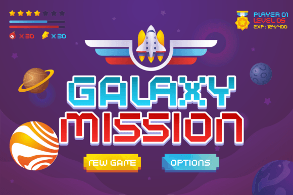 Pixel Machine Font PNG with transparent background - Preview 1