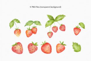 Strawberry Watercolor Clipart Berry PNG Graphic by JoyDigitalDesign by ...