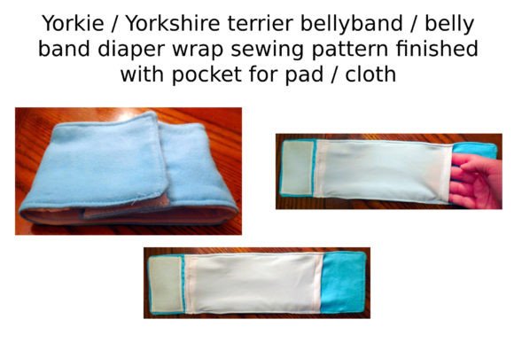 Yorkie Dog Male Bellyband Diaper Pattern